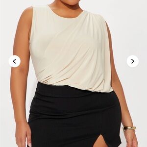 Willa Ruched Sleeveless bodysuit
